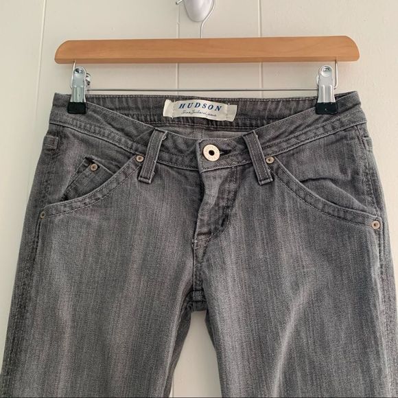 Hudson Low Rise Skinny Jeans in Smoke - Picture 3 of 10